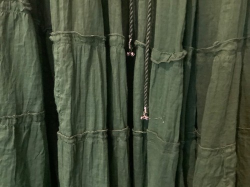 TLB Green Boho Gypsy Indian Cotton Multi Tiered Maxi Skirt Free Size Like New - Picture 5 of 8