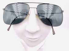 Vintage Swank Optical Foil 563 Gray Metal Pilot Sunglasses Japan FRAMES ONLY