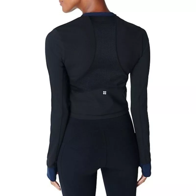 sweaty-betty power half-zip workout long sleeve multi shirt