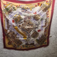 Vintage Frankfurt Germany Acetate Scarf 29x29 Gipa 7008