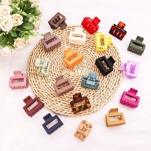20 PCS Matte Hair Clips: 2 Inch Rectangle Non-Slip Clamps for All Hair Types - - Picture 8 of 8