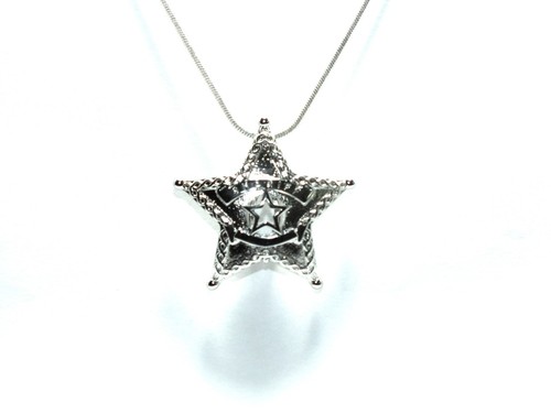 Police Sheriff Pearl Cage Pendant Necklace, Gifts For Police Officer - Picture 19 of 29
