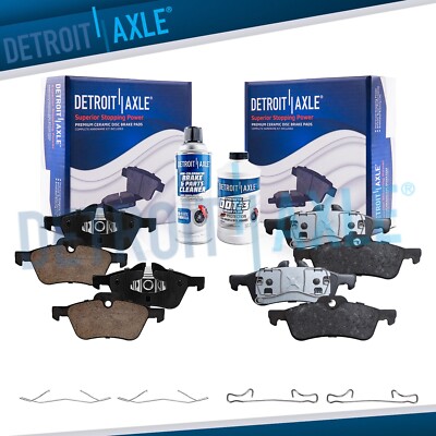 6pc Front Rear Brake Pads Kit for 2002 2003 2004 2005 2006 2007 2008 Mini Cooper