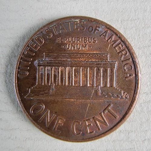1990-D Penny Lincoln Memorial Cent. Die Cracks Reverse - Picture 2 of 6