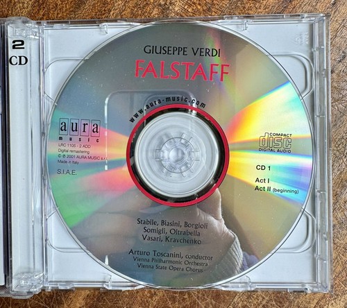 2 x CD / Giuseppe Verdi, Arturo Toscanini – Falstaff - Aura Music LRC 1105-2 ADD - Foto 3 di 4