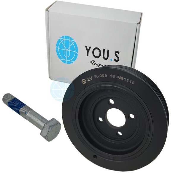 You.S Riemenscheibe + Schraube FüR CitroËN Jumper Kasten (230L) 2.5 D/Dt/Td/Tdi-image
