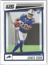 2022 Score #334 James Cook RC Buffalo Bills Georgia