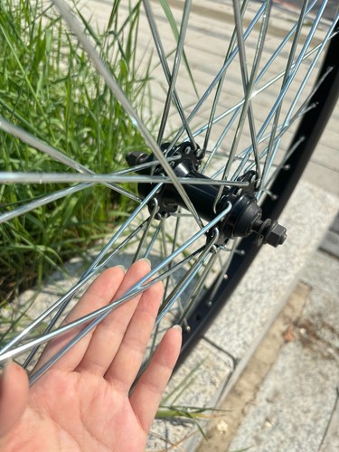 Heavy Duty 26 Zoll Fahrrad Felge Laufradsatz vorne & hinten 10G 36 Speichen & 18T Freilauf - Bild 12 von 18