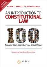 An Introduction to Constitutional Law: 100 Supreme Court Cases Every - VERY GOOD