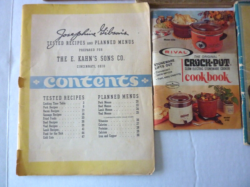 Vintage Old Cookbooks Assorted Lot Of 8 Kahn's, Jello, Metropolitan Cook Book - Picture 4 of 7