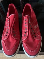 Doodogs Sneaker Damen Freizeitschuhe Turnschuhe Sportschuhe Baumwolle Rot 40