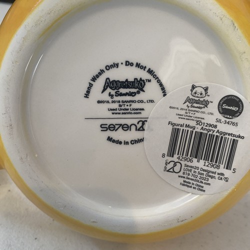 2018 Sanrio Aggretsuko Mug 4.5 Inch Se7en20 Cup RARE & Loose Funko Pop - Picture 4 of 6