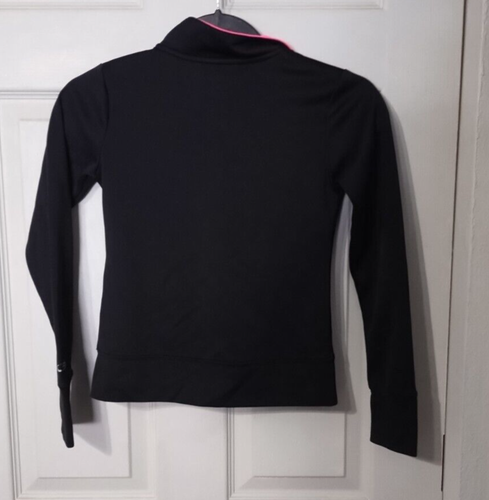 Girl's Champion Duo Dry Black & Hot Pink Zip Up Size M - Picture 4 of 4
