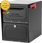6200B-10 Oasis Classic Locking Post Mount Parcel Mailbox with High Security Rein