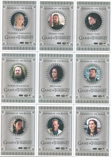 New 2024 Game of Thrones Legends of the Realm Binder with 99 card Base set plus - Picture 3 of 24