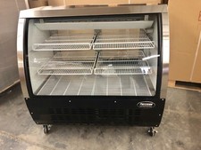 Deli case black 48" show case refrigerator cooler meat Pastry bakery display 4'