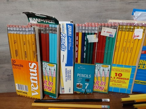 Vintage Pencil Lot 135 Unsharpened Various DIxon Quill Rivera Dynamic Empire - Picture 6 of 6