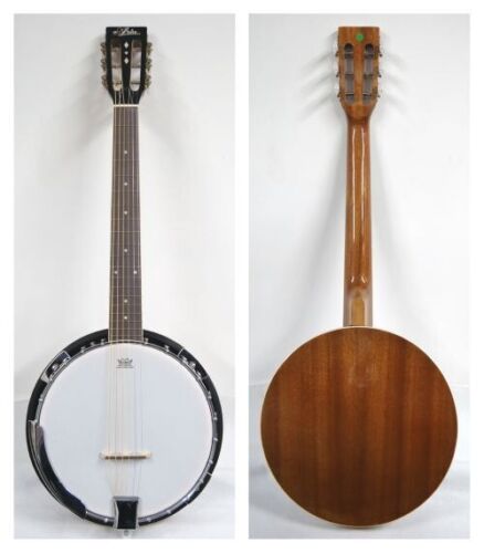 ARIA Guitar Banjo 6 String Instrument SB-10G Guitar Banjo From Japan Tested Used - Picture 4 of 10