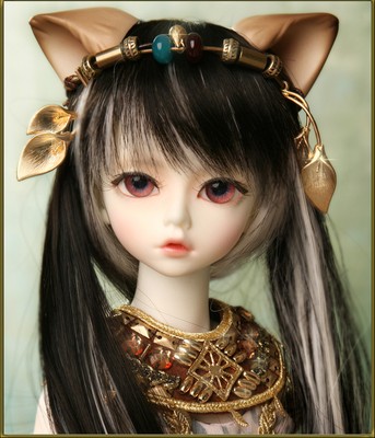 Nude 1/4 BJD MSD Doll Fantasy Trond & Kivi Cat 17IN Ball-Jointed Doll Face Up