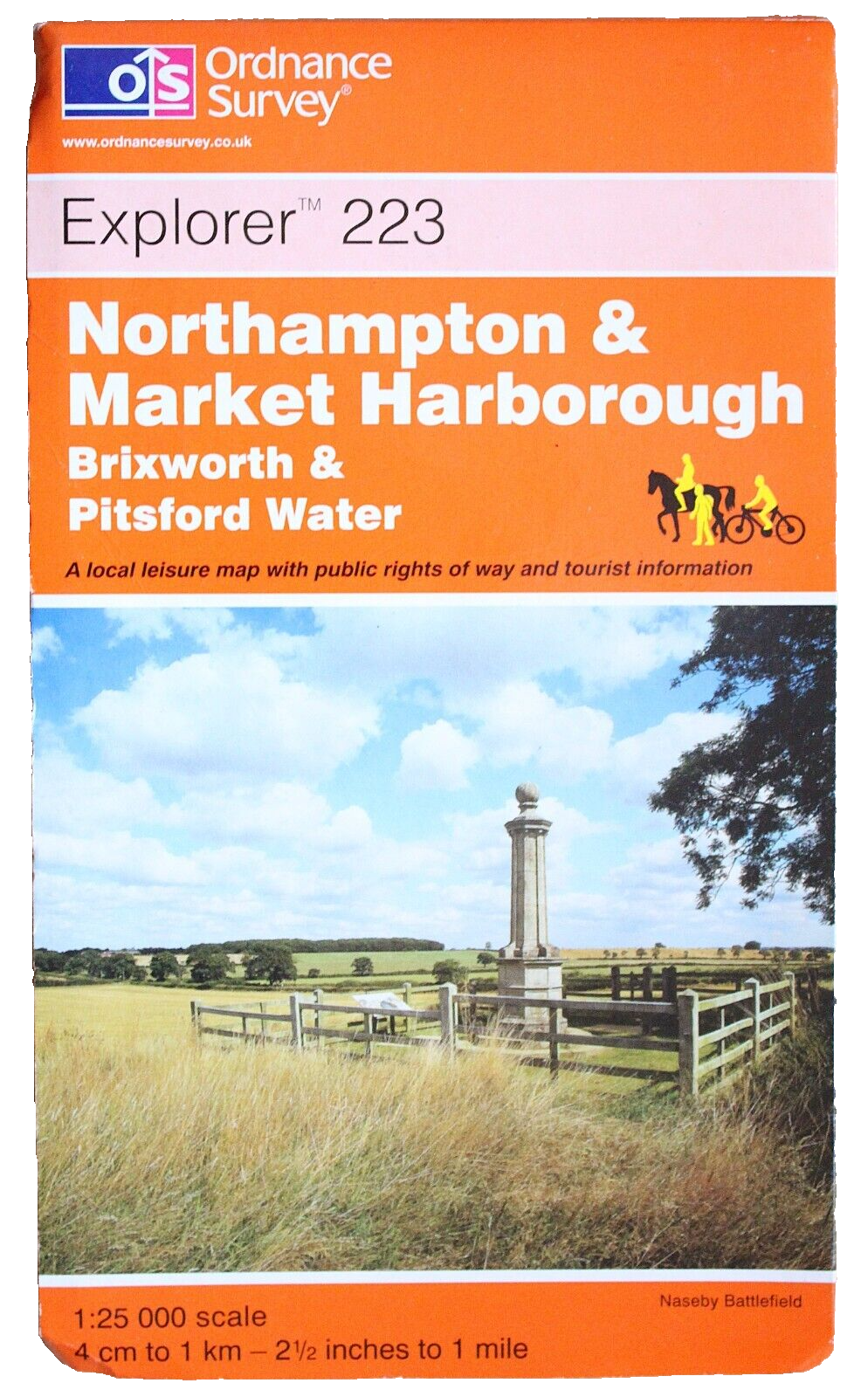 Ordnance Survey Explorer 223 Northampton & Market Harborough Brixford Pitsford