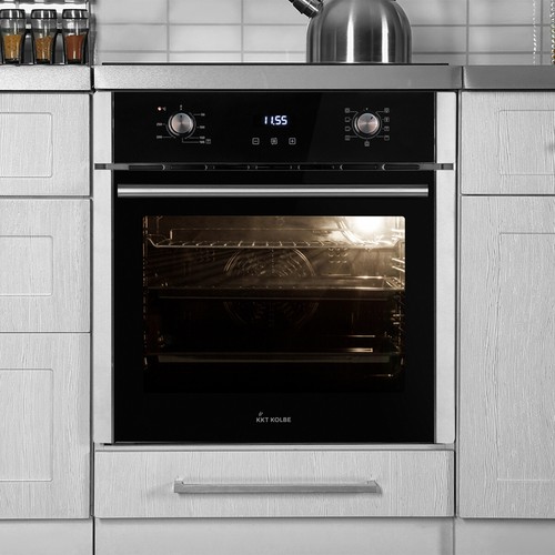 Autarkes Herdset: 60cm Einbaubackofen + 77cm Kochfeld Grill Umluft Heißluft - Bild 6 von 12