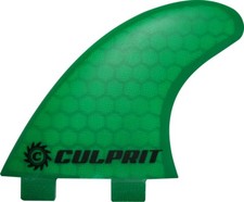 Hexcore Honeycomb RTM FCS M3 Style Thruster Surfboard Fin - Green - C3