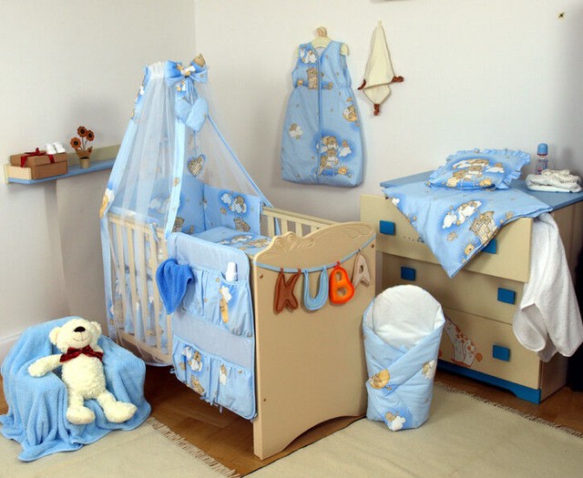 Elephant Grey Blue Baby Bedding Set Cot Bed Covers Bumper Picture 13 Of 17