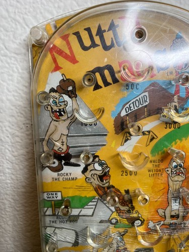 Vintage 1964 Nutty Mads Bagatelle Play-Line Action Game by Marx WITH DAMAGED BOX - Picture 13 of 20