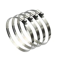 Stainless Steel Large Hose Clamp Worm Drive Hose Clamps Adjustable Pipe Clamp