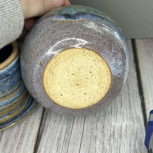 Französische Butterdose Handgeworfen Keramik Unikat Handarbeit Keramik Vintage - Bild 6 von 7