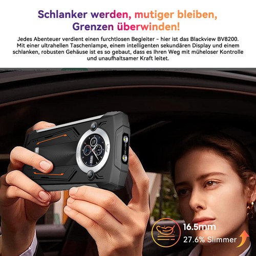 Blackview BV8200 36GB + 256GB Outdoor Telefon komórkowy Android 14 Smartphone NFC Dual 170LM - Zdjęcie 3 z 13