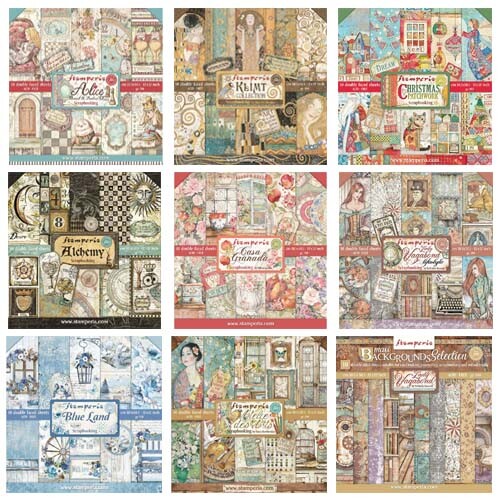 Stamperia - 12x12 Papierblock - DESIGNS A BIS M - NEU 2022 DESIGNS - Bild 1 von 81