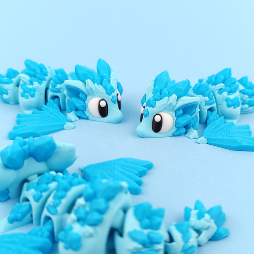 Mini Dragón de Cristal con Huevo | Dragón Articulado Coleccionable | Escritorio Hecho a Mano - Imagen 4 de 4