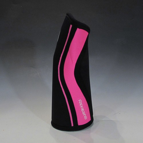Manga de soporte para rodilla Rehband 105333 neopreno Rx 5 mm (negro/rosa, X-pequeño) - Imagen 7 de 8