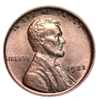 🇺🇸 Uncirculated 1923 Philadelphia Mint Red Copper Lincoln Wheat Cent USA