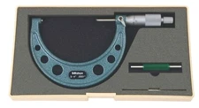 3-4" MITUTOYO MCROMETER 103-218 NEW RATCHET THIMBLE CARBIDE FACE .0001"