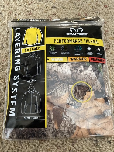 Realtree Performance Thermal L Camo base layer Top - Picture 1 of 5