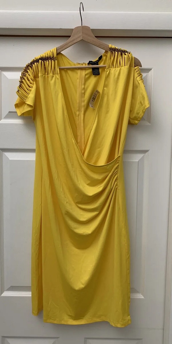 Ashley stewart yellow dresses clearance
