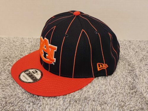 Auburn Tigers New Era 9FIFTY Pinstriped Vintage Snapback Hat Adjustable Cap NEW - Picture 2 of 9