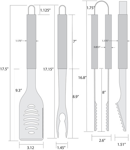 Dallas Cowboys 3-teiliges schwarzes Heckklappe BBQ-Set - Bild 2 von 2