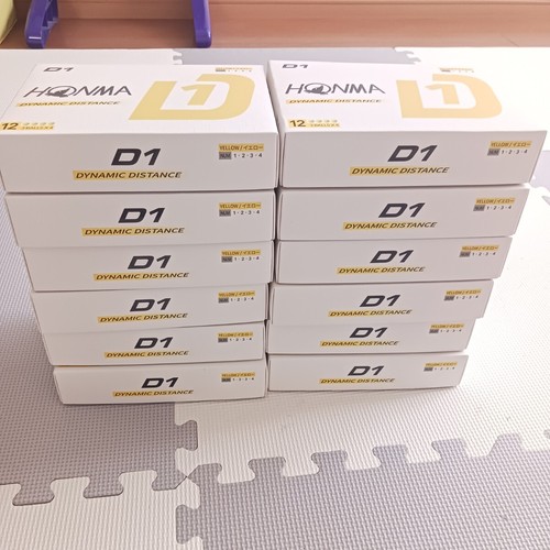 Juego de 72 bolas de golf HONMA D1 2024 modelo BT2401 amarillas 6 docenas TTL. - Imagen 12 de 12