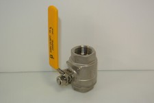 1-1/2" STAINLESS STEEL BALL VALVE-THREADED-FULL PORT-LOCKING HANDLE- NEW