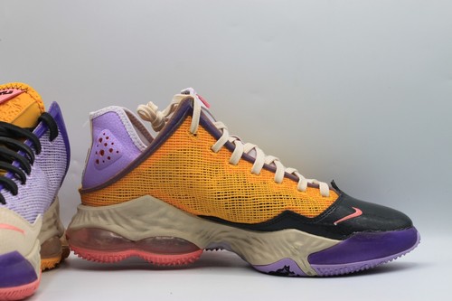 Nike Lebron 19 Low "Mismatch" Purple/Yellow Shoes Men's Size 8.5 DO9829-500 - Picture 4 of 8