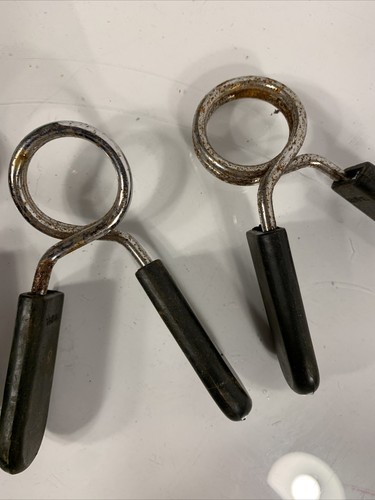 2" PAAR Langhantelstange Klemmen Clips Hantelstange Halsbänder Fitnessstudio Gewicht Feder Schlösser - Bild 4 von 4
