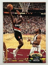 Clyde Drexler #199 1992-93 Stadium Club [Members Choice] Portland Trailblazers