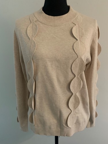 Junper Women's Premium Viscose Blend Top Size 14 Cream
