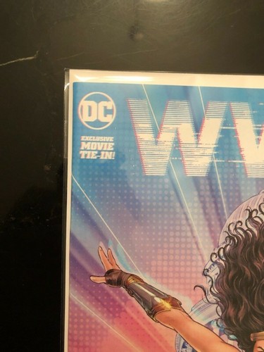 Cravatta DC Wonder Woman 1984 #1 copertina un film prequel nuova come nuova hot key CGC pronta - Foto 2 di 5