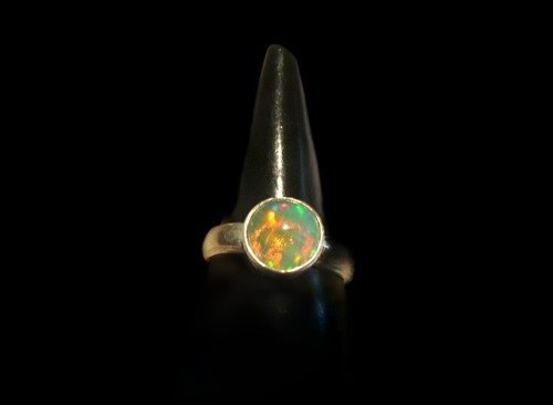 Anello opale pregiato misura 56/argento 925 9 mm n. B10101 - Foto 5 di 5