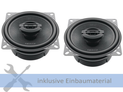 Hertz CX100 240 Watt 100 mm 2 Wege Koax für Nissan Pixo 2009-2013