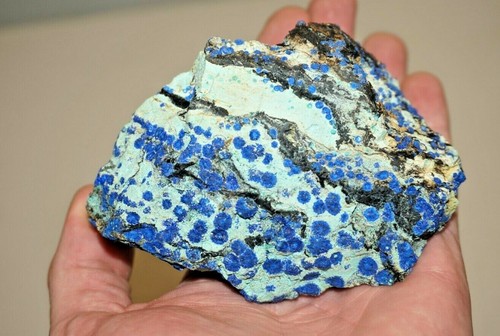 Bisbee Arizona grande de 413 gramos - azurita áspera / malaquita - magnífico espécimen  - Imagen 1 de 10